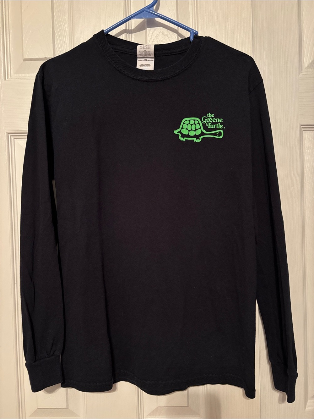 The Greene Turtle Logo Black Long Sleeve Tee